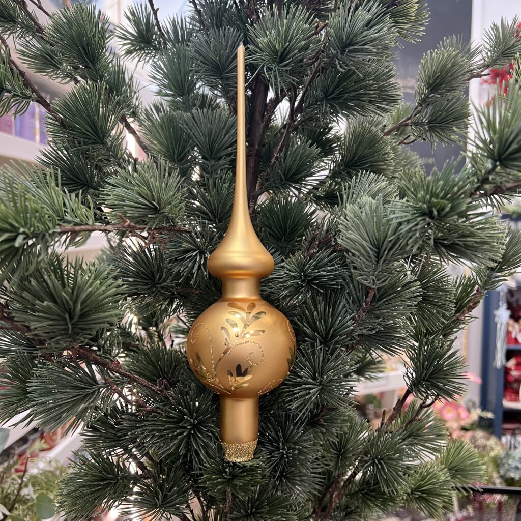 Produkt Špic na stromček zlatý ornament